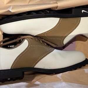 Nike Women’s Cream and Brown Golf Shoes